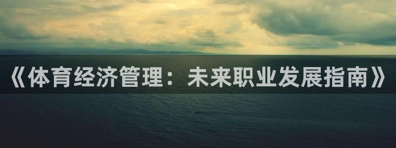 必一运动：《体育经济管理：未来职业发展指南》